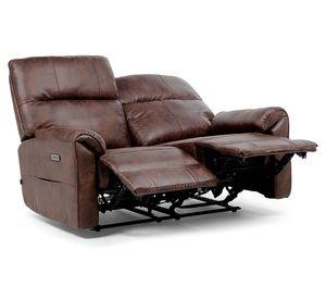 Sofá reclinable 2 cuerpos Tolosa 180° poliéster marrón