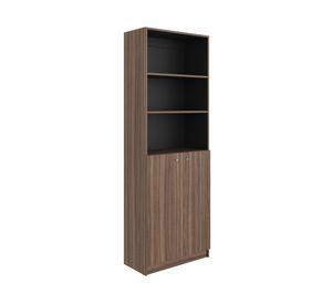 Estante Home E4 avellana/wengue 2 Puertas 180.6x62.9x31.4 cm