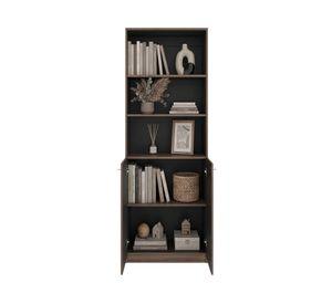 Estante Home E4 avellana/wengue 2 Puertas 180.6x62.9x31.4 cm
