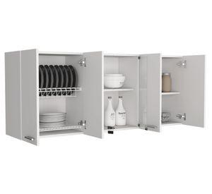 Despensa cocina 150 Vidrio blanco 170x29x194 cm
