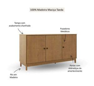 Buffet Essencia nogal 80x160x47 cm