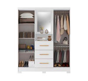 Clóset 4 puertas Versalles blanco 190x152.4x46.5 cm