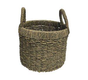 Canasto Fibra natural Bordes 25 cm