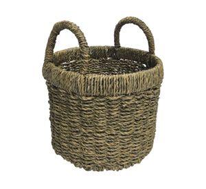 Canasto Fibra natural Bordes 25 cm