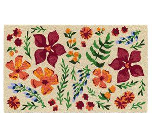 Limpiapiés Flores 45x75 cm D3