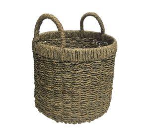 Canasto Fibra natural Bordes 30 cm