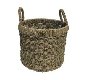 Canasto Fibra natural Bordes 30 cm