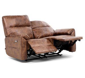 Sofá reclinable 2 cuerpos Tolosa poliéster camel