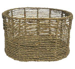 Canasto Fibra natural Ovalado 20x35x25 cm