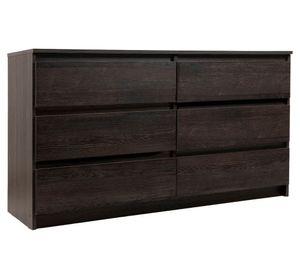 Cómoda Nordica espresso 6 cajones