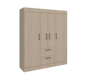 Clósets 4 puertas 150 VM cartagena/wengue 177.9x150.3x50.4 cm