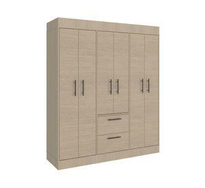 Clósets 6 puertas 150 VM cartagena/wengue 177.9x150x50.4 cm