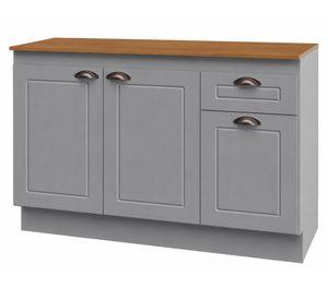 Mueble cocina 3 puertas Americana Vita gris/nature