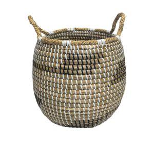 Canasto Fibra natural claro 29 cm