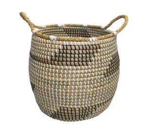 Canasto Fibra natural claro 37 cm