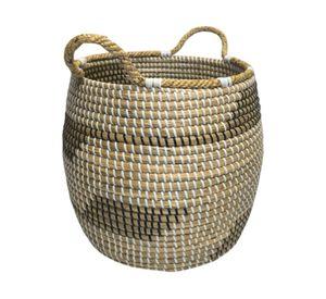 Canasto Fibra natural claro 37 cm