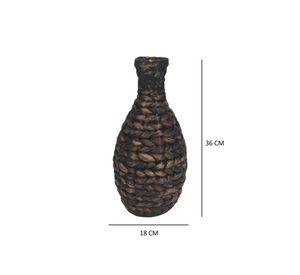 Florero Fibra natural oscura 36 cm