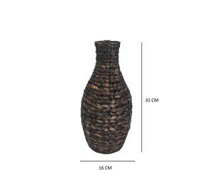 Florero Fibra natural oscura 31 cm