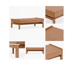 Mesa de centro Barcelona 39x100x60 cm roble