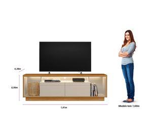 Rack TV 75" Estoril café off white