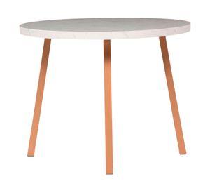 Mesa de comedor 4 personas 76.5x99 cm Atalanta mármol canela