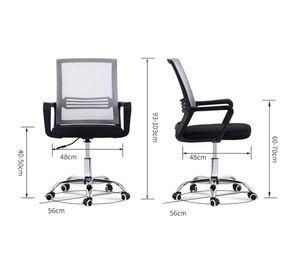 Silla de oficina ergonómica Santiago negro/azul