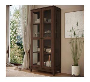 Vitrina Essencia caoba 180x80x41x41 cm