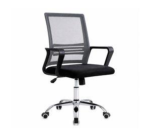 Silla de oficina ergonómica Santiago negro/gris