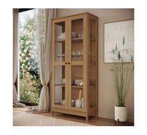 Vitrina Essencia nogal 180x80x41x41 cm
