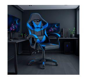 Silla gamer ajustable Tokio negro/azul