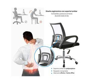 Silla de oficina ergonómica New york blanco/negro
