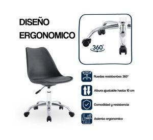 Silla de oficina ergonómica Shanghai negro