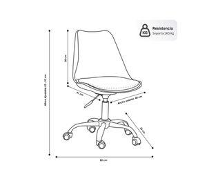 Silla de oficina ergonómica Shanghai negro