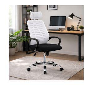 Silla ejecutiva ergonómica Madrid negro/blanco