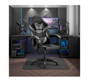 Silla gamer ajustable Tokio negro/gris