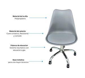 Silla de oficina ergonómica Shanghai gris