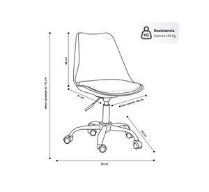 Silla de oficina ergonómica Shanghai gris