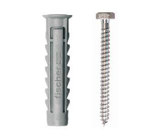Tarugo + tornillo SX nylon- acero 10 mm 10 un.