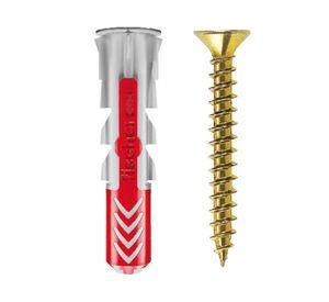 Tarugo + tornillo Duopower nylon-metal 8 mm 25 un.
