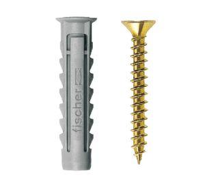 Tarugo + tornillo SX nylon- acero 8 mm 4 un.
