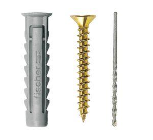 Tarugo + tornillo SX nylon- acero 6 mm 20 un.