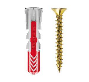 Tarugo + tornillo Duopower nylon-metal 8 mm 8 un.