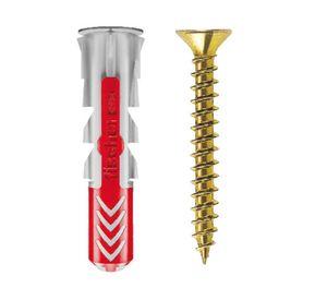 Tarugo + tornillo Duopower nylon-metal 6 mm 4 un.