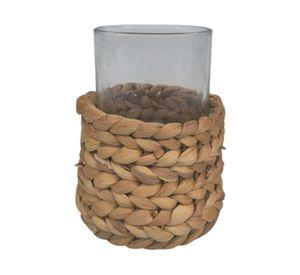 Portavela fibra natural 10x11 cm