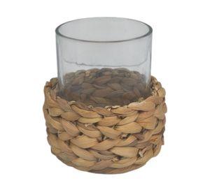 Portavela fibra natural 6x11 cm