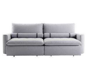 Sofá cama 3 cuerpos Colina tela gris