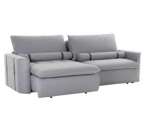 Sofá cama 3 cuerpos Colina tela gris