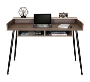 Escritorio Marlow coñac/taupe 82.6x116.6x55x55 cm