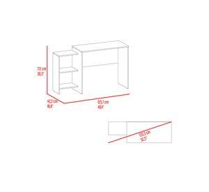 Escritorio Stella wengue/milan 77.1x125.7x42.2x42.2 cm