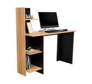 Escritorio Vilna fresno/wengue 120.6x120x45x45 cm